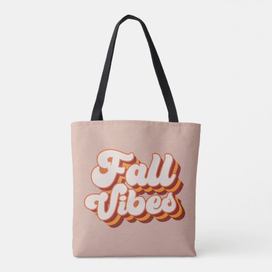 Tote Bag Vibes d'automne rétro (Dos)