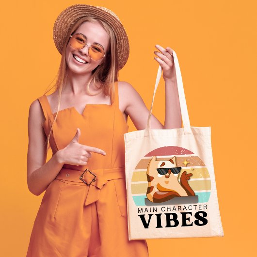 Tote Bag Vibes de caractères principaux de l'auteur du livr