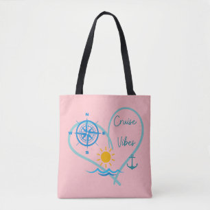 Tote Bag Vibes de croisière rose