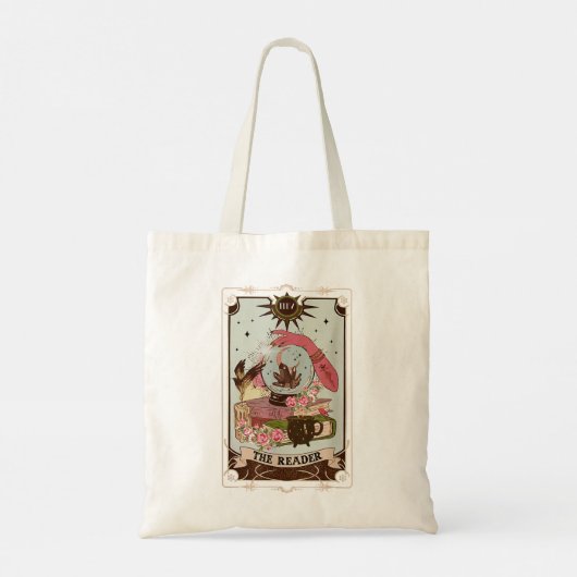 Tote Bag Vibes de lecture de la carte Tarot Reader (Dos)