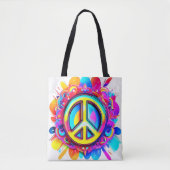 Tote Bag Vibes de paix super (Devant)