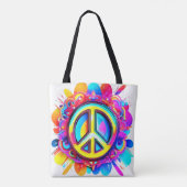 Tote Bag Vibes de paix super (Dos)