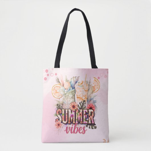 TOTE BAG VIBES D'ÉTÉ (Devant)