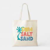 Tote Bag Vibes d'été de sable fin (Dos)