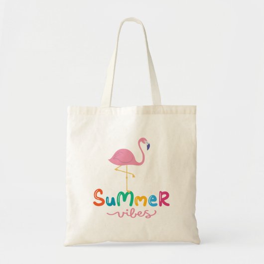 Tote Bag Vibes d'été Flamant rose femmes (Devant)