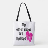 Tote Bag Vibes D'Été - Mes Autres Chaussures Sont Flipflops (Dos)