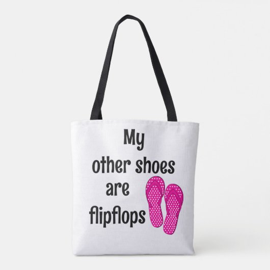 Tote Bag Vibes D'Été - Mes Autres Chaussures Sont Flipflops (Dos)