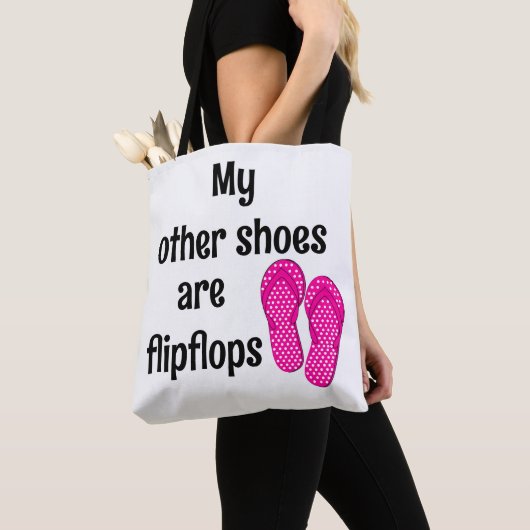 Tote Bag Vibes D'Été - Mes Autres Chaussures Sont Flipflops (De près)