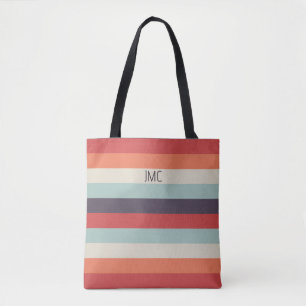 Tote Bag Vibes d'été Monogramme Motif de bande