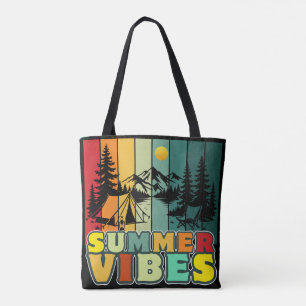 Tote Bag vibes d'été nature camping vacances aventure