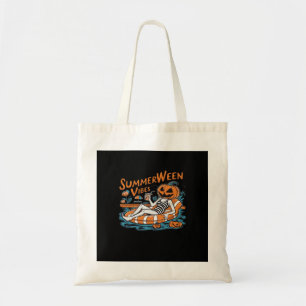 Tote Bag Vibes D'Été Pour Été Éffrayant, Cadeau D'Halloween