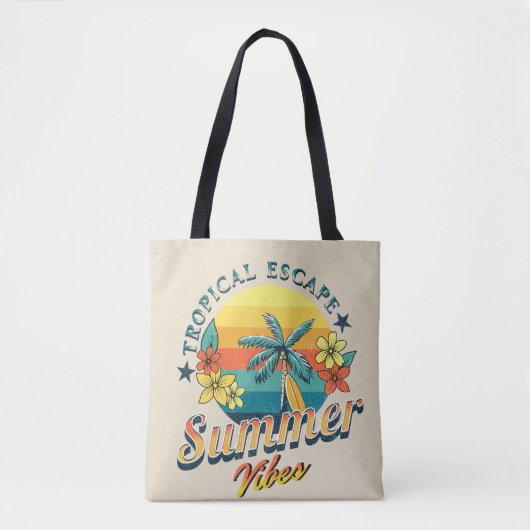 Tote Bag Vibes d'été - Saut tropical (Devant)