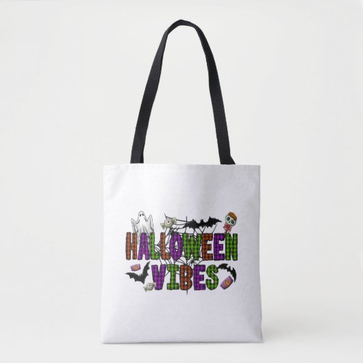 Tote Bag Vibes d'Halloween (Devant)