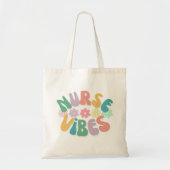 Tote Bag Vibes d'infirmières rétro tendance (Devant)