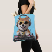 Tote Bag Vibes Paw seulement - DJ Shiba Inu Dog Art (De près)