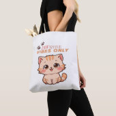 Tote Bag Vibes Pawsitive seulement - Cute Kawaii Design de  (De près)
