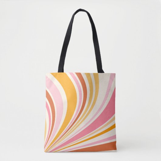 Tote Bag Vibes rétro colorées (Devant)