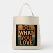 Tote Bag Vibes Rétro - Faites ce que vous aimez (Dos)