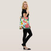 Tote Bag Vibes tropicales Floral Feuille Summer Chic (Sur le modèle)