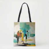 Tote Bag Vibrance de midi – Figures abstraites (Devant)