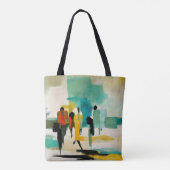 Tote Bag Vibrance de midi – Figures abstraites (Dos)