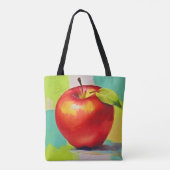 Tote Bag Vibrant Apple Still Life (Dos)