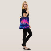 Tote Bag Vibrant art de splash Cityscape (Sur le modèle)