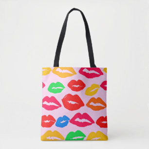 Tote Bag Vibrant baisé par les couleurs Motif