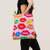 Tote Bag Vibrant baisé par les couleurs Motif (De près)