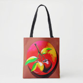 Tote Bag Vibrant Cherry Duo (Devant)