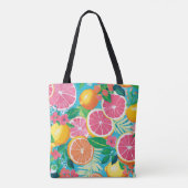 Tote Bag Vibrant Citrus Garden  (Dos)