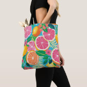 Tote Bag Vibrant Citrus Garden  (De près)