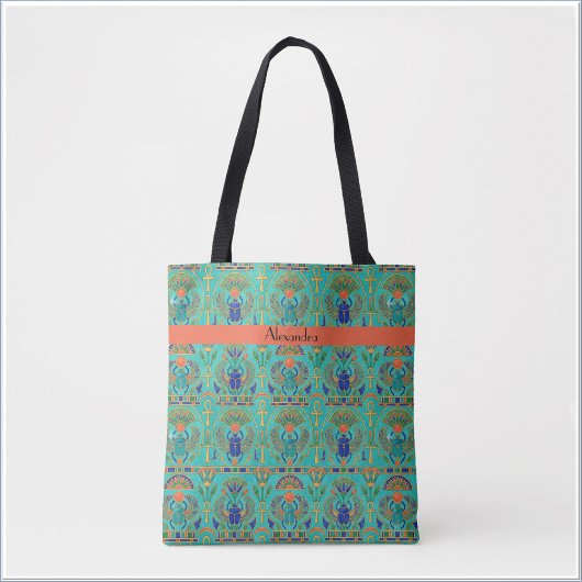 Tote Bag Vibrant Colors Egyptian Inspired