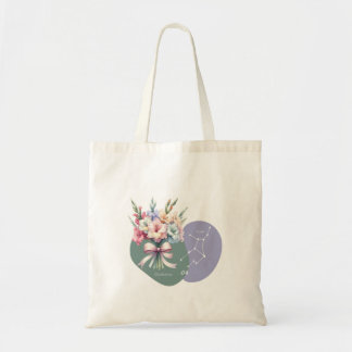 Tote Bag Vibrant Gladiolus Virgo Constellation gracieuse