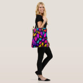 Tote Bag Vibrant Néon Foliage : Captivant Motif Feuille (Sur le modèle)