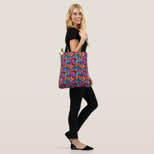 Tote Bag Vibrant Pattern (Sur le modèle)