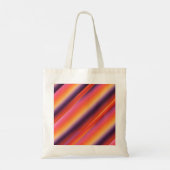 Tote Bag Vibrant Sunset Gradient Abstract Custom Monogram (Dos)