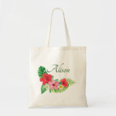 Tote Bag Vibrant Tropical Floral Bridesmaid Mariage (Devant)