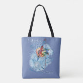 Tote Bag Vibration bleue Abstraite (Dos)
