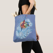 Tote Bag Vibration bleue Abstraite (De près)