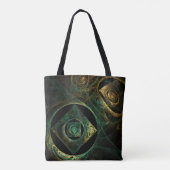 Tote Bag Vibrations magiques Art Abstrait (Dos)
