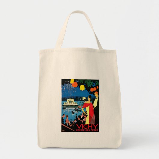 Tote Bag Vichy Comite Des Fetes ~ France Travel Art (Devant)