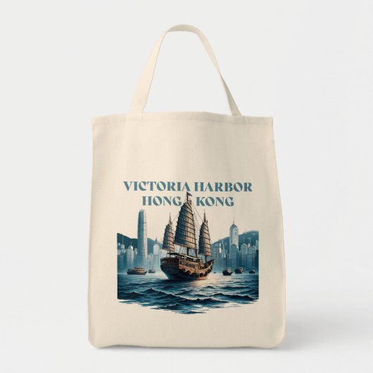 Tote Bag Victoria Harbor Hong Kong China (Devant)