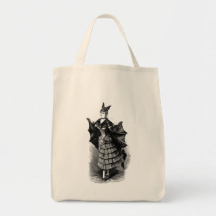Tote Bag Victorian Girl in Bat Costume I