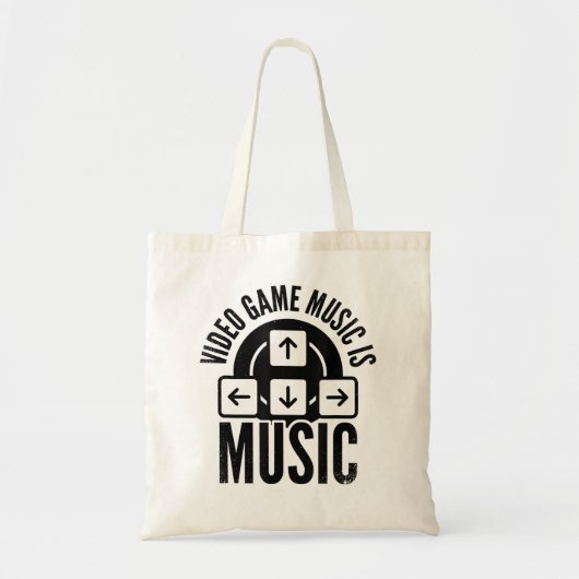 Tote Bag Video Game Is Music Video Game Player Nerd Geek Pc (Devant)