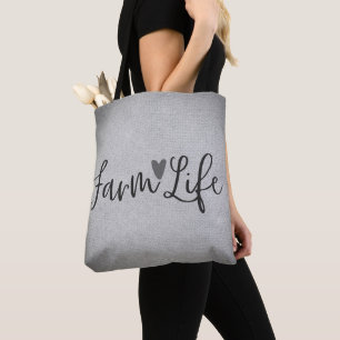 Tote Bag Vie à la ferme Mignon Campagne Rustique Fantaisist