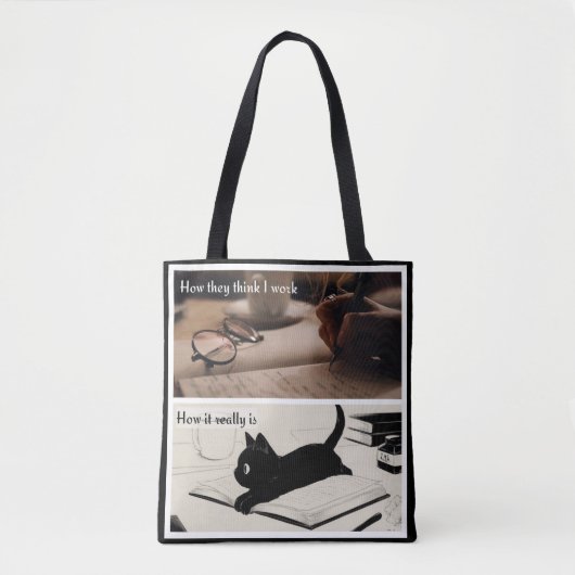 Tote Bag vie d'écrivain (Devant)