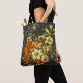 Tote Bag Vie morte avec fleurs et fruits (De près)