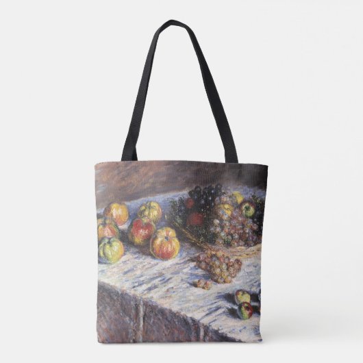Tote Bag Vie morte avec pommes et raisins par Claude Monet (Dos)