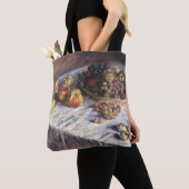 Tote Bag Vie morte avec pommes et raisins par Claude Monet (De près)